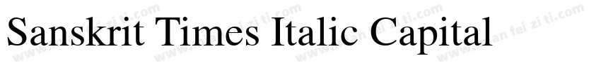 Sanskrit Times Italic Capital Regul字体转换